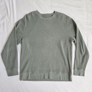 EVERLANE Men's Waffle Crewneck Long Sleeve